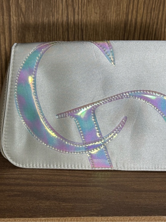 Dior Handbags - Dior Vintage Silver Iridescent Logo Clutch
